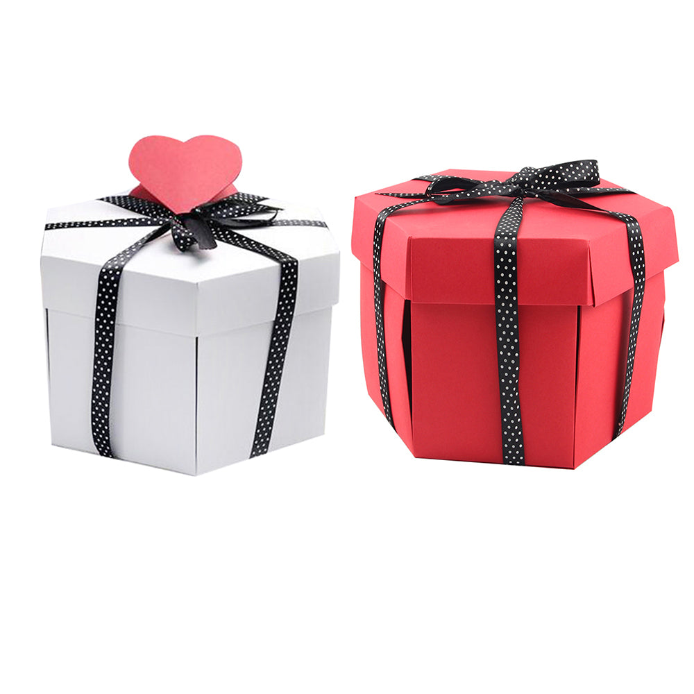 Hexagonal Surprise Explosion Box Gift Packaging