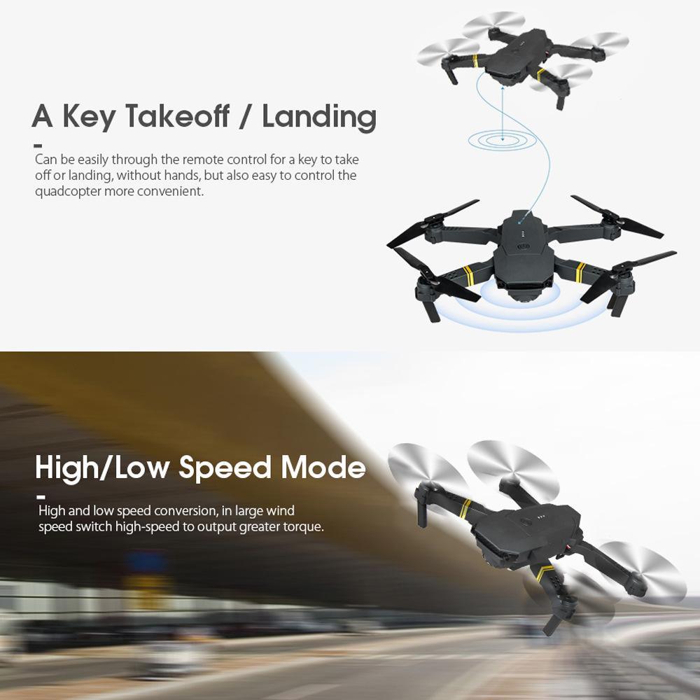 Drone 1080P HD Camera Wi-Fi Collapsible RC Quadcopter Helicopter Toy