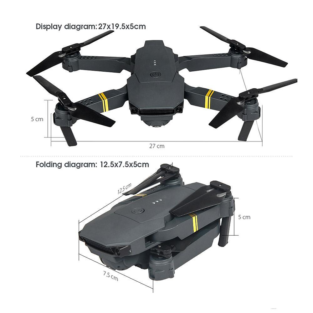 Drone 1080P HD Camera Wi-Fi Collapsible RC Quadcopter Helicopter Toy