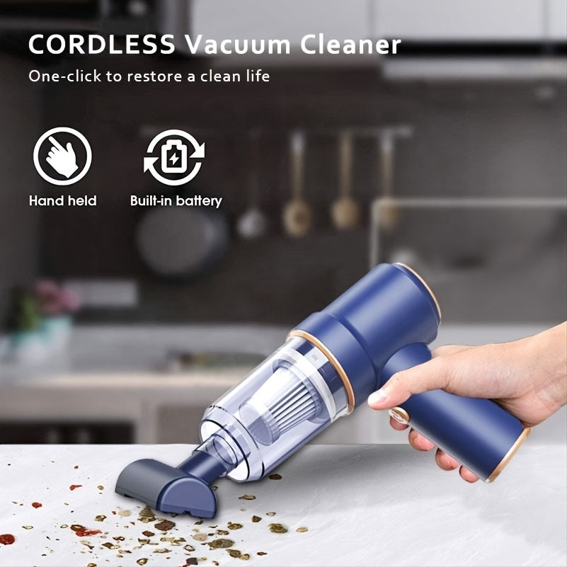 Wireless Car Vacuum Cleaner; Home Car Dual Use with Built-in Battery